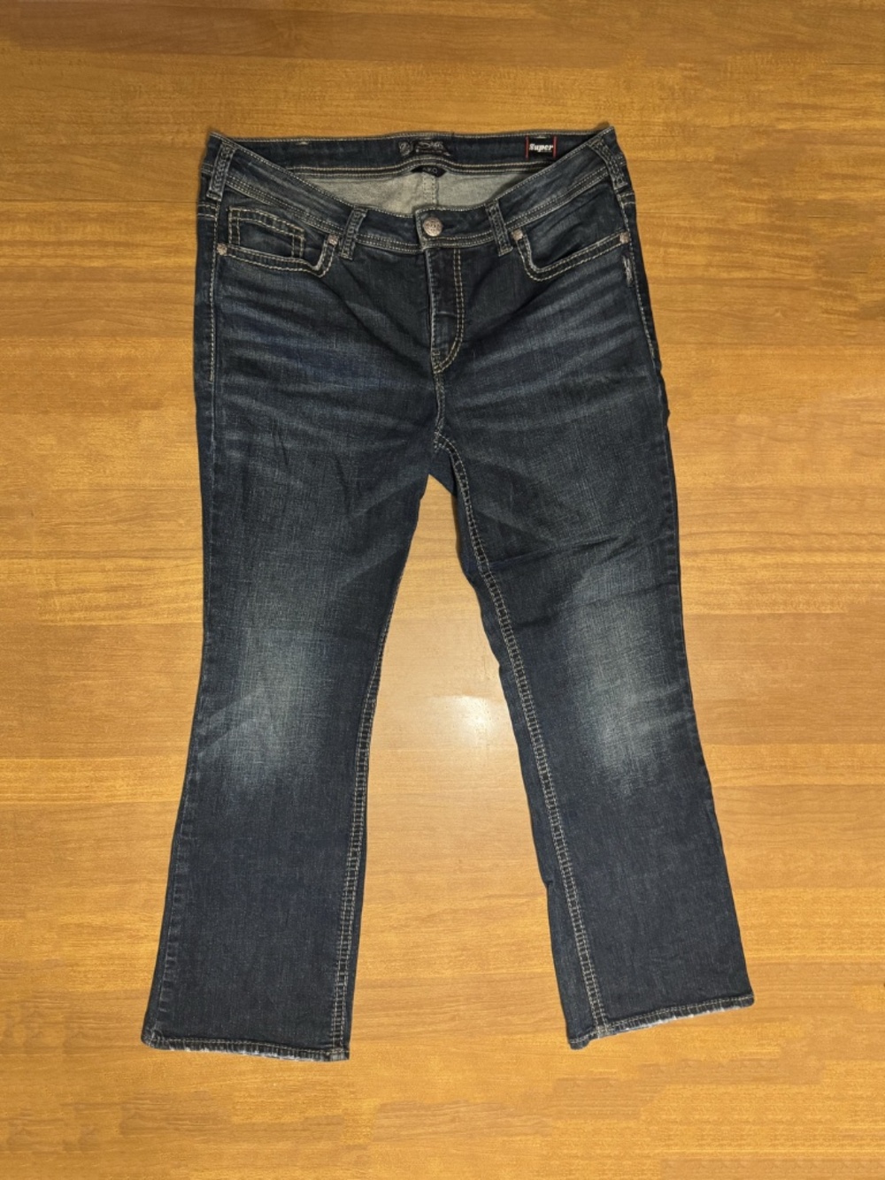 Silver Jeans Co. Aiko Mid Bootcut Jeans Size 18 L31 Dark Wash